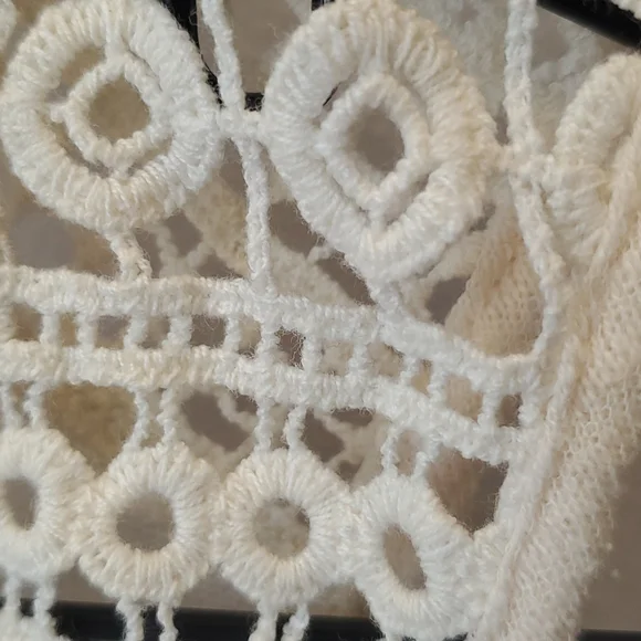 Maurice's Cream Boho Tie Tank ~ L - Picture 3 of 4